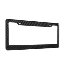 Load image into Gallery viewer, Carbon Fiber License Plate Frame - Black V1
